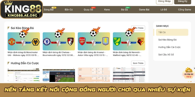 Nền tảng kết nối cộng đồng người chơi qua nhiều sự kiện Nền tảng kết nối cộng đồng người chơi qua nhiều sự kiện
